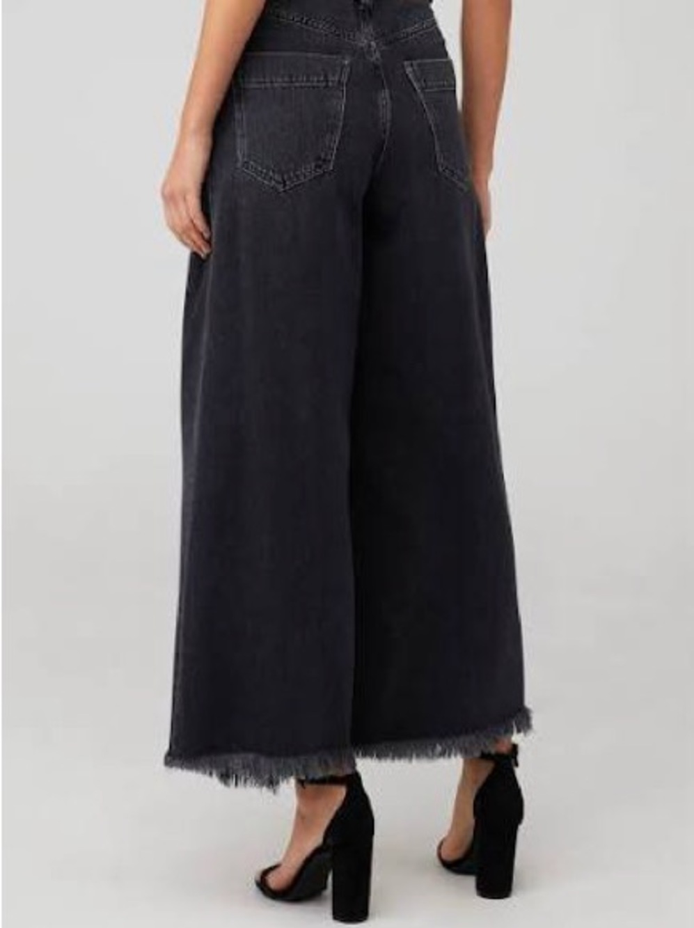 Free People We The Free Old West Slouchy Jeans black Sz 25 - Picture 3 of 9